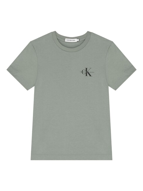 CALVIN KLEIN CK KIDS Basic short-sleeved cotton T-shirt meteor green - Child T-shirt