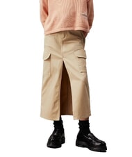 CALVIN KLEIN CK KIDS Cargo skirt with slit pale khaki - Little girls' skirts - 1