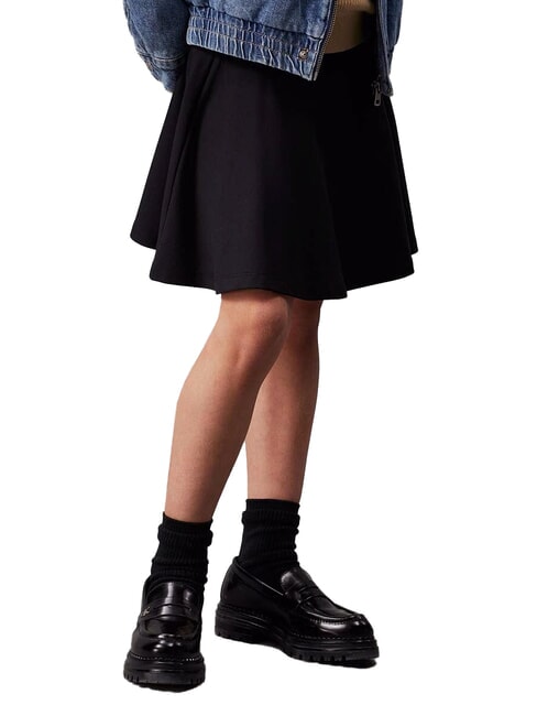 CALVIN KLEIN CK KIDS Short skirt with elastic waist ck black - Little girls' skirts