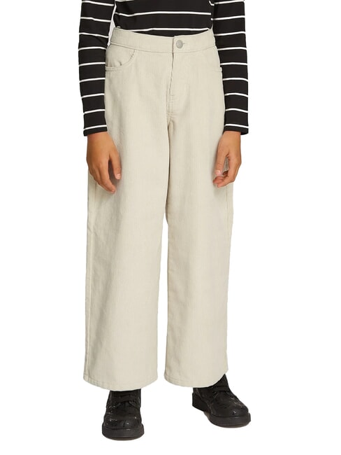 CALVIN KLEIN CK KIDS Corduroy trousers for girls pelican - Children's trousers