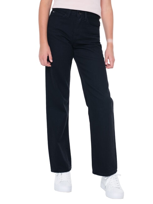 CALVIN KLEIN CK KIDS Wide-leg jeans for girls clean black - Children's trousers