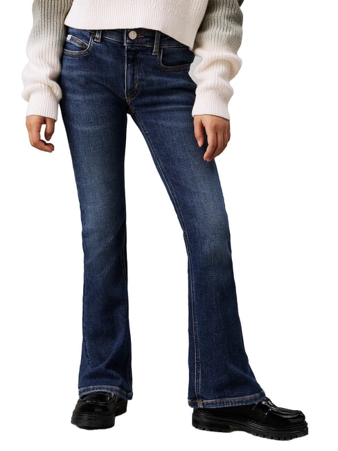 CALVIN KLEIN CK KIDS Girls' flared jeans dark blue ps - Children's trousers