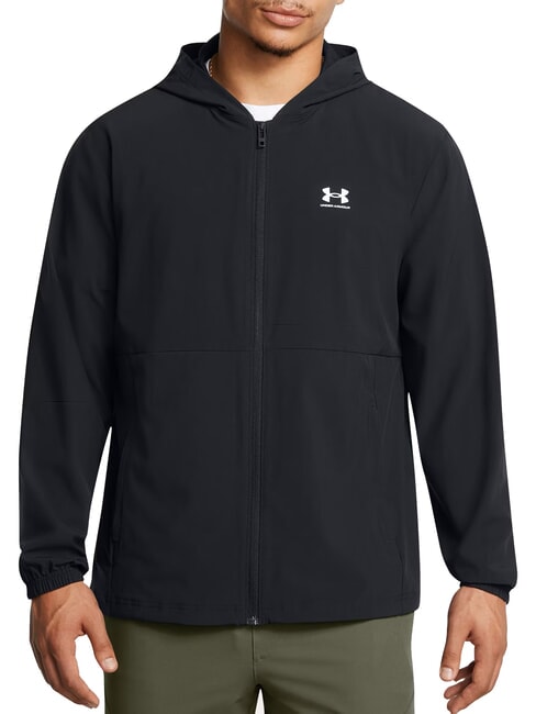 UNDER ARMOUR VIBE WOVEN Hooded jacket black - Men's Jackets