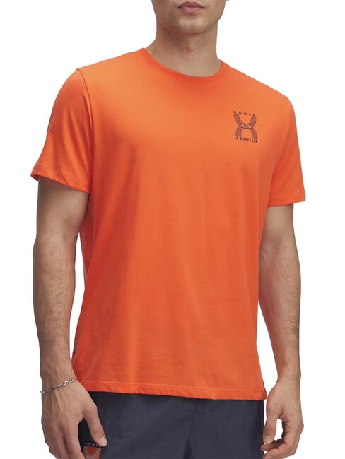 UNDER ARMOUR RUN96 T-Shirt fire - T-shirt