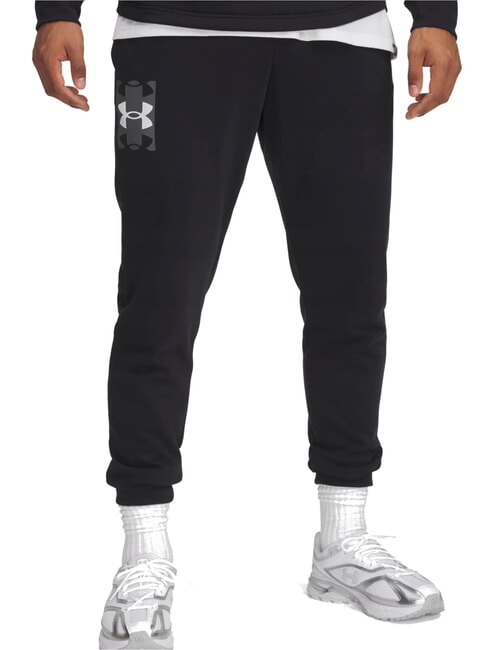 UNDER ARMOUR RIVAL TERRY Sports trousers black - Men's sports suits