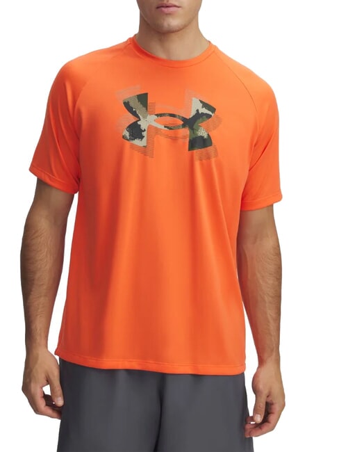 UNDER ARMOUR TECH PRINT T-Shirt fire - T-shirt