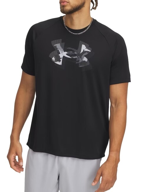 UNDER ARMOUR TECH PRINT T-Shirt black - T-shirt