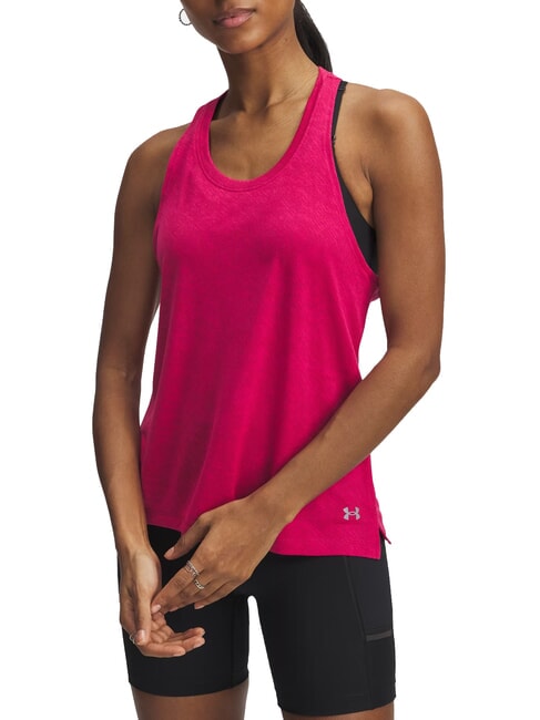 UNDER ARMOUR LAUNCH Tank top shaded fuchsia - T-shirt