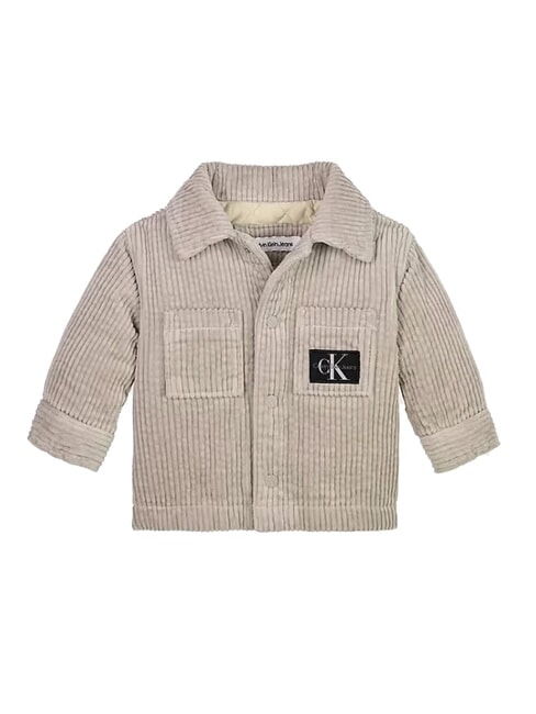 CALVIN KLEIN CK KIDS Corduroy jacket for newborns porpoise - Baby Jackets