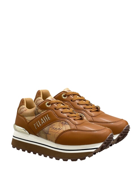 ALVIERO MARTINI PRIMA CLASSE GEO JR Platform sneakers Leather / Geo Beige - Women’s shoes