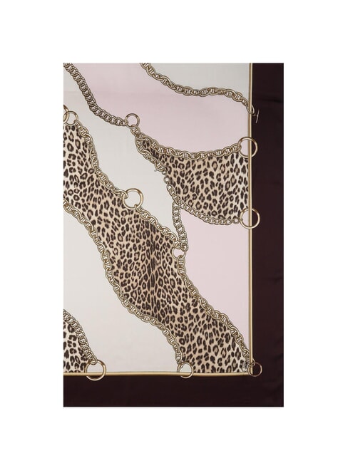 LIUJO MIX PRINT Scarf with all-over print animalier red auberg - Scarves