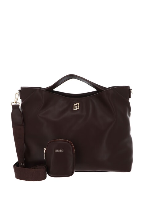 LIUJO ACHALA Medium tote bag with pouch brown light - Women’s Bags