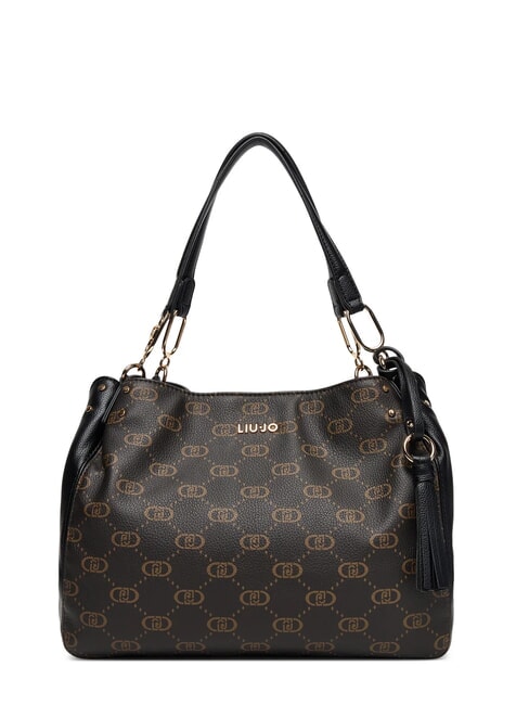 LIUJO CIRRY Medium handbag with tassel BLACK - Women’s Bags