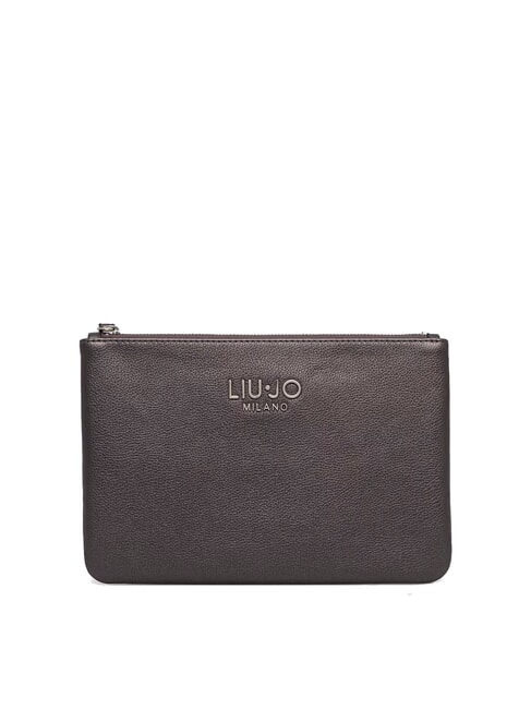 LIUJO CALIWEN Clutch bag with wristband anthracite met. - Women’s Bags