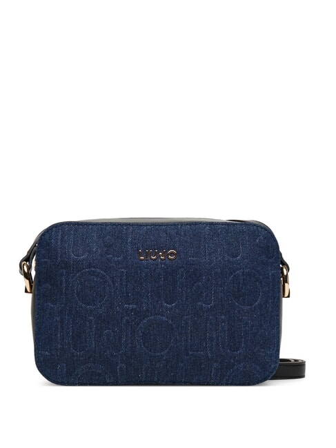LIUJO MANHATTAN Denim fabric camera case bag dress blue - Women’s Bags