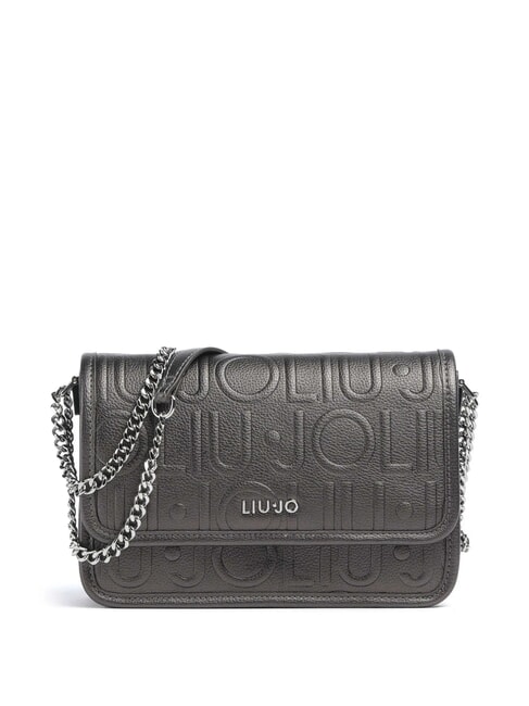 LIUJO MANHATTAN Convertible bag with flap anthracite met. - Women’s Bags