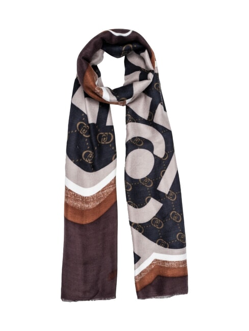 LIUJO LOGO Floral logo stole natural - Scarves