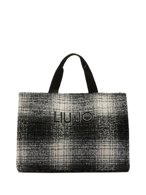 LIUJO ANIMALIER Shoulder tote bag check/black - Women’s Bags