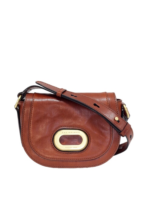 THE BRIDGE ILARIA Mini leather shoulder bag BROWN - Women’s Bags