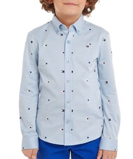 TOMMY HILFIGER TH KIDS Long-sleeved cotton shirt - children's shirts