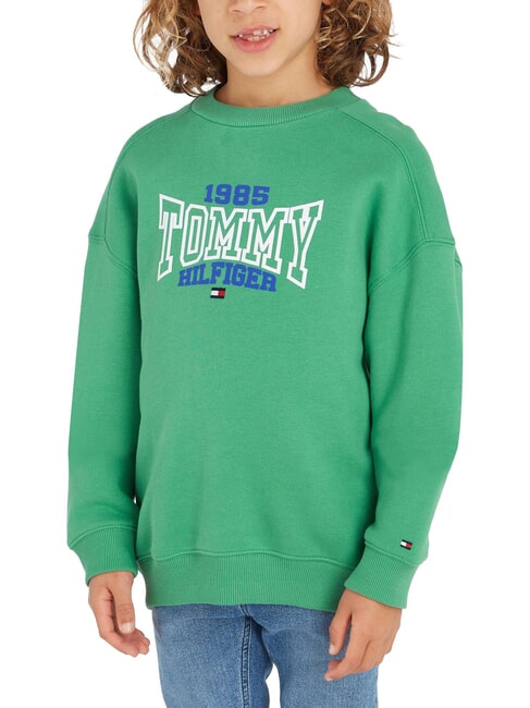 TOMMY HILFIGER TH KIDS Cotton blend sweatshirt coastal green - Baby Sweatshirt