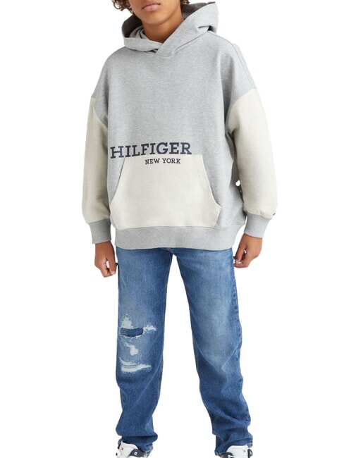 TOMMY HILFIGER TH KIDS Cotton sweatshirt new light gray heather - Baby Sweatshirt