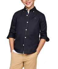 TOMMY HILFIGER TH KIDS Long-sleeved cotton shirt - children's shirts