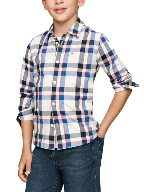 TOMMY HILFIGER TH KIDS Tartan shirt vibrant indigo - children's shirts