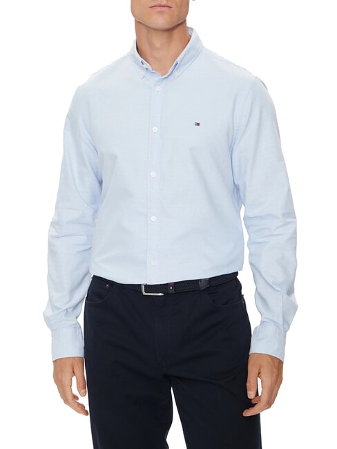TOMMY HILFIGER TH  Cotton shirt vessel blue - Men's Shirts