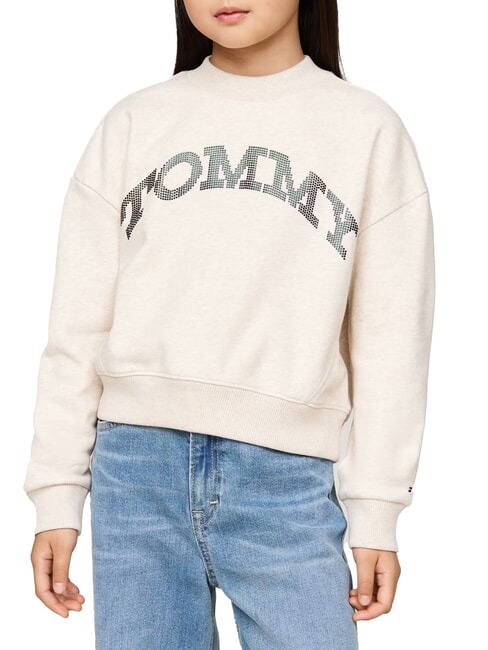 TOMMY HILFIGER TH  Sweatshirt heathered oat - Baby Sweatshirt