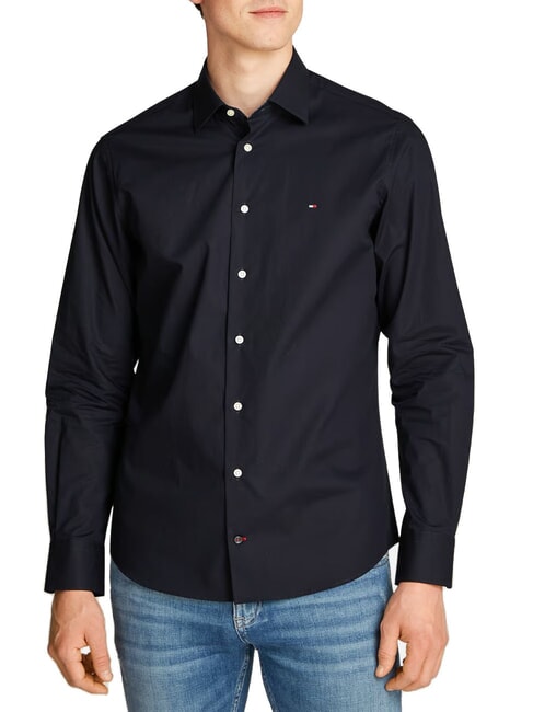TOMMY HILFIGER TH Cotton Long-sleeved shirt desert sky - Men's Shirts