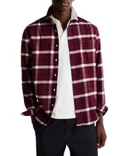 TOMMY HILFIGER TH TARTAN Cotton shirt deep red / multi - Men's Shirts - 1