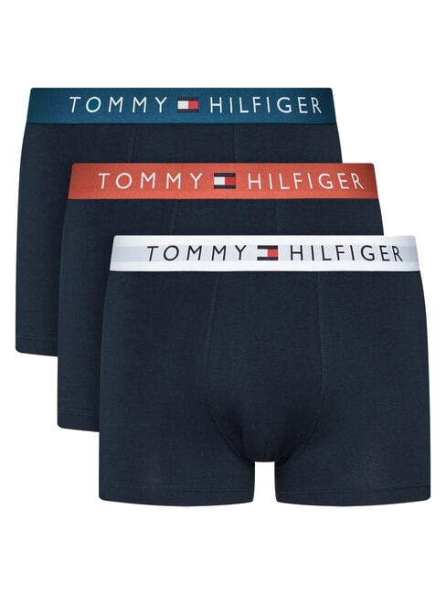 TOMMY HILFIGER TH Tripack Three Boxers terra red/mid turq/white - Men's briefs