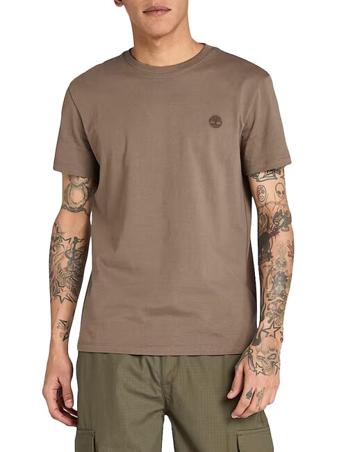 TIMBERLAND SS DUNRIVER CREW Cotton T-shirt chocolate chip - T-shirt
