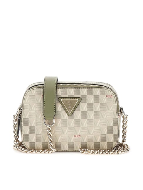 GUESS G WAVE  Mini Shoulder Camera Bag sage logo - Women’s Bags