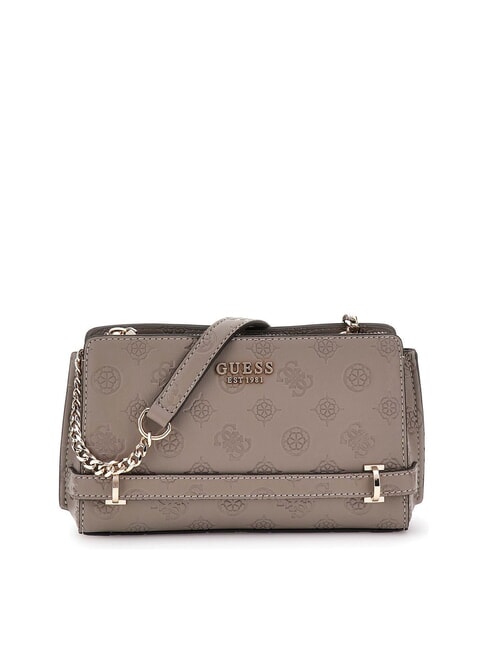 GUESS ZARELA  Shoulder bag dark taupe logo - Women’s Bags
