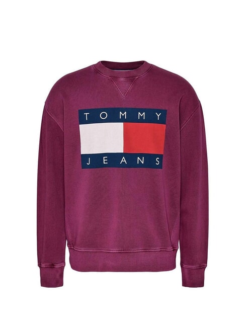 TOMMY HILFIGER TH JEANS Flag Cotton sweatshirt valley grape - Sweatshirts