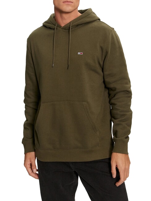 TOMMY HILFIGER TH JEANS Flag Hoodie fatigue green - Sweatshirts