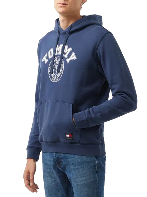TOMMY HILFIGER TH JEANS Round Hoodie dark night navy - Sweatshirts