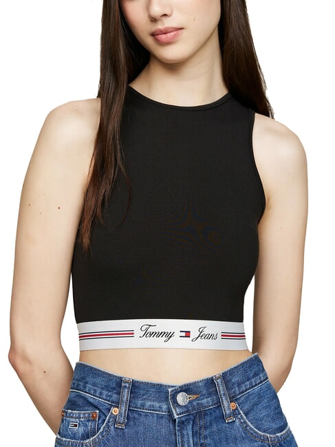 TOMMY HILFIGER TH JEANS Top black - T-shirt