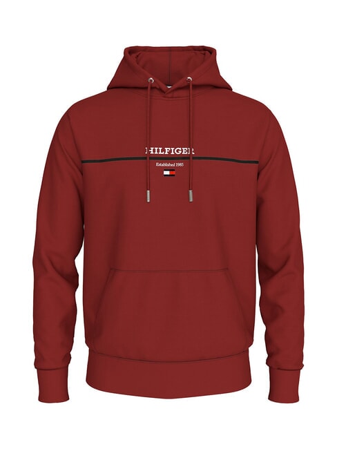 TOMMY HILFIGER TH 1985 Cotton hoodie dark magma - Sweatshirts