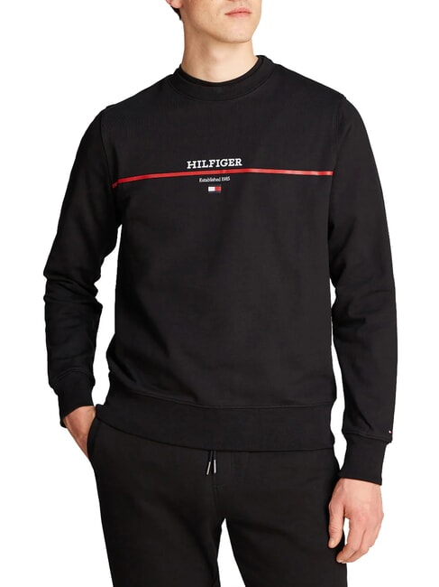 TOMMY HILFIGER TH 1985 Cotton sweatshirt black - Sweatshirts