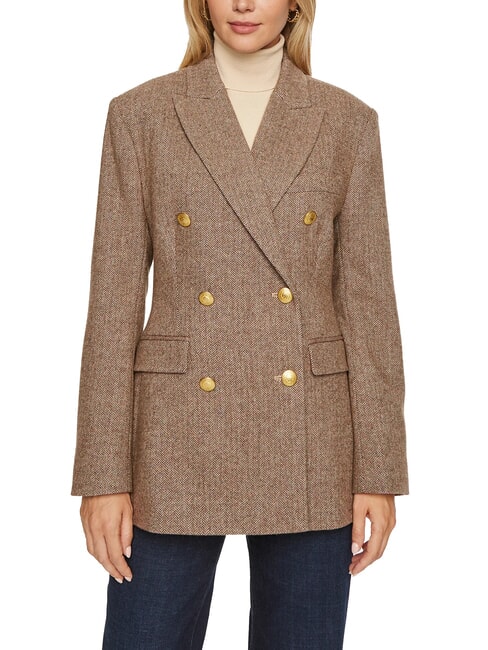 TOMMY HILFIGER TH Blazer Jacket brown herringbone - Women's Jackets