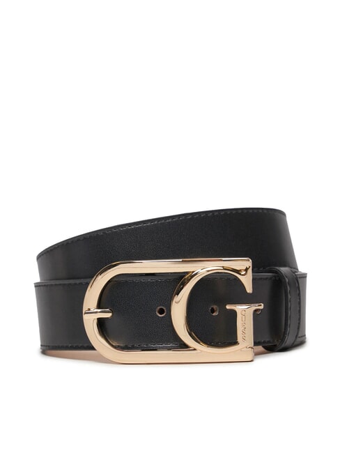 GUESS EVAINE Leather belt with G buckle BLACK - Belts
