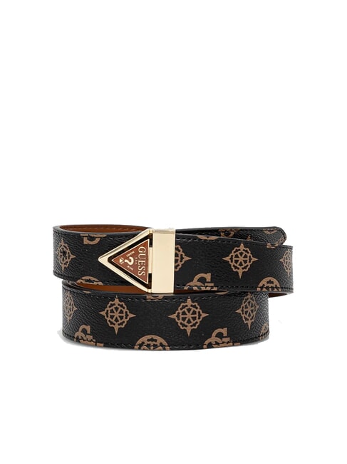 GUESS DORYS Belt with triangle buckle vikky large roo tote bag mochalog - Belts