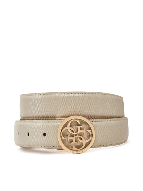 GUESS BETULA Belt with 4G logo buckle taupe - Belts
