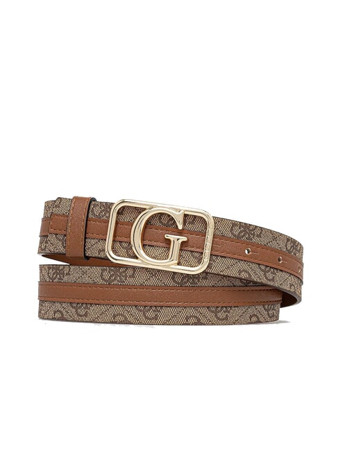 GUESS ZAMIRA 4G logo print belt MILK LOGO - Belts