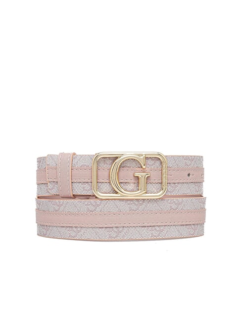 GUESS ZAMIRA 4G logo print belt orchid logo - Belts