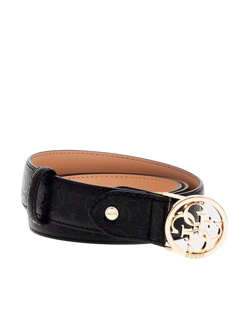 GUESS BETULA Belt with 4G logo buckle BLACK - Belts