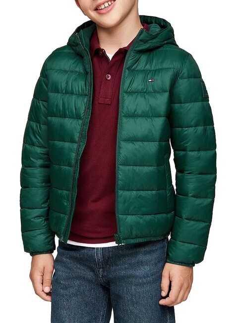 TOMMY HILFIGER TH KIDS Down filled comforter ornamental green - Baby Jackets